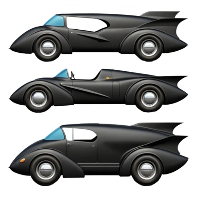  the animated series aerodynamic futuristic Batmobile loosely based on 1956 freightliner school bus (flat long straight organically-shaped mechanical roomy interior seating inside the body) stealthy town hot rod desert dirt racing rwd buggy  sticker