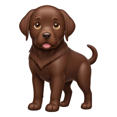 Chocolate lab sticker