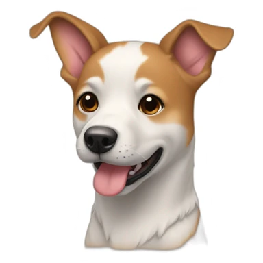 un chien amoureux  sticker