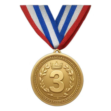 Royal 3rd place medal sticker