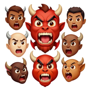 People yelling at  a Taz devil sticker