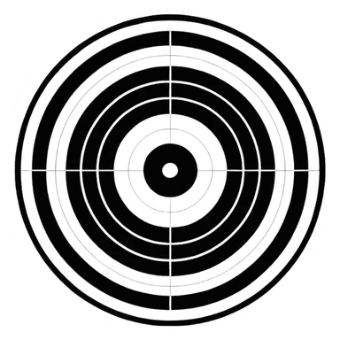 paper gun range shooting target sticker