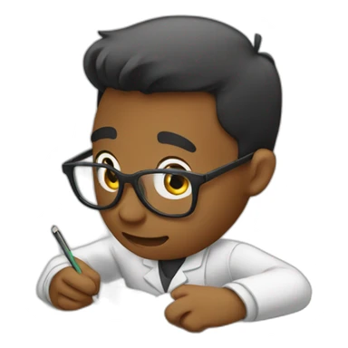 Studing for an exam sticker