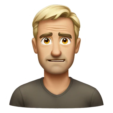 Australian dad but mad, not smiling, mad eyebrows  sticker