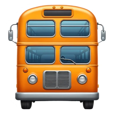 orange bus sticker