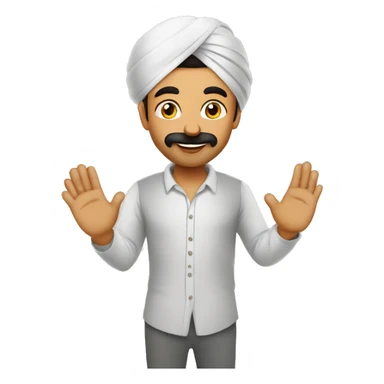 morning Punjabi bhagra sticker