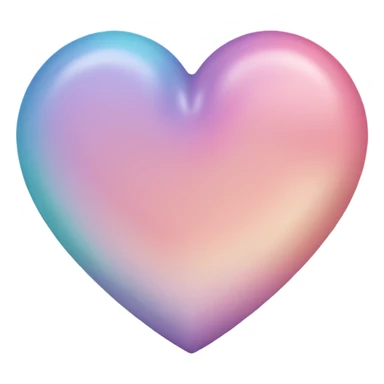 heart with a pastel ombre sticker