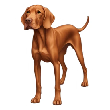 Dog vizsla full-height sticker
