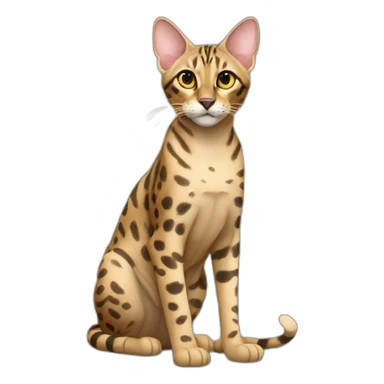 Savannah Cat Full Body sticker
