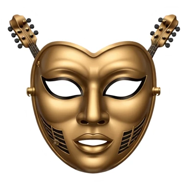 Musician mask sticker