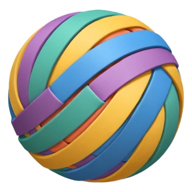 A Rubber Band Ball. sticker