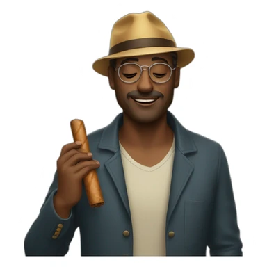 The man who eats cigars sticker