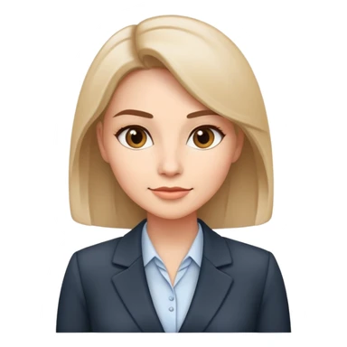 ceo woman confidently wears smart business attire sticker