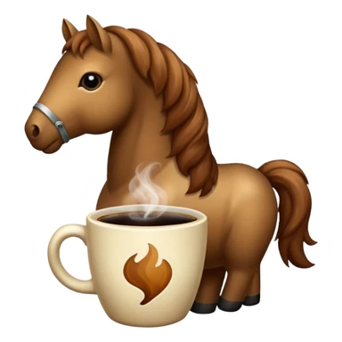 I need a coffee horse sticker