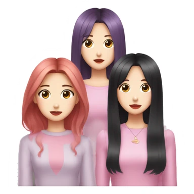 Lisa and jisoo and jennie and rose sticker