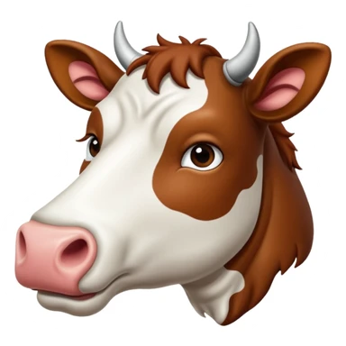 Une vache qui lève l’index sticker