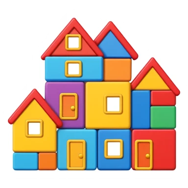 Toy Block Homes sticker