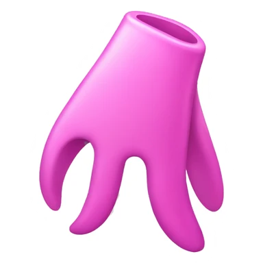 Claw clip pink sticker