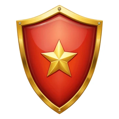 a shiny shield with the USSR flag inside sticker