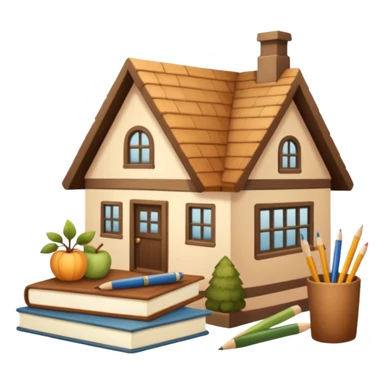 aesthetic school supplies cottage core (earthy sticker