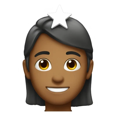 Me with a star on my head  sticker