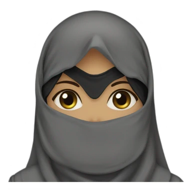 Saudi niqab women sticker