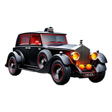    Hot wheels Darth Vader themed 1934 Rolls Royce scary Halloween monster rc car on  dark raining road  sticker