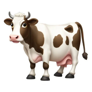 Cow wearing boots sticker