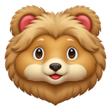 Heart and animal  sticker