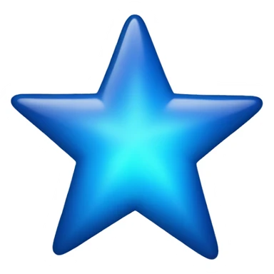 bright blue star sticker