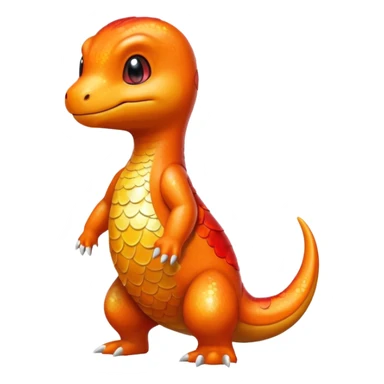 glitter pokemon charmander sticker
