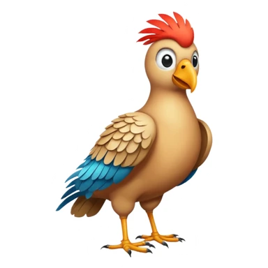 High resolution of   realistic full body bird distorted , no extra hybrid sticker