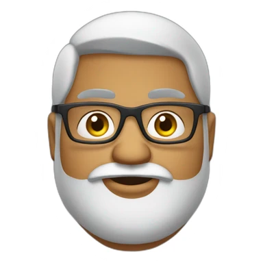 chubby-indian-guy-with-beard-and-glasses-and-very-short-hair sticker