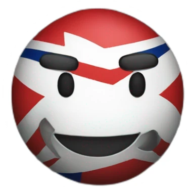Countryball of the union jack sticker