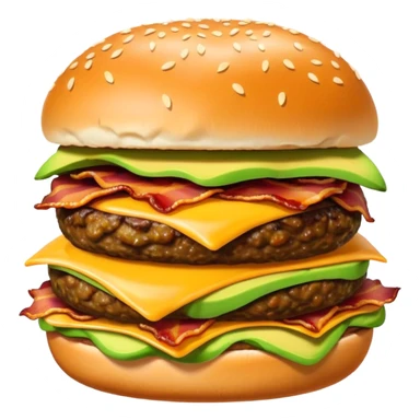 Avocado Bacon Cheeseburger  sticker