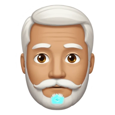 man with mexican on my white hair with a beard sticker