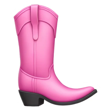 pink western boot sticker