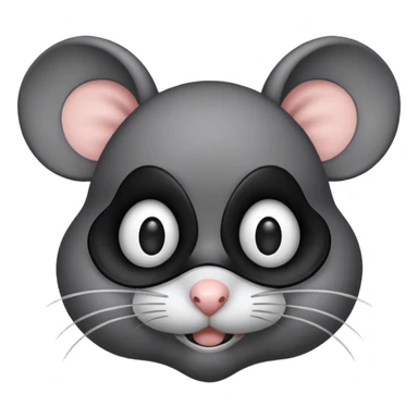 mouse with black mask  sticker