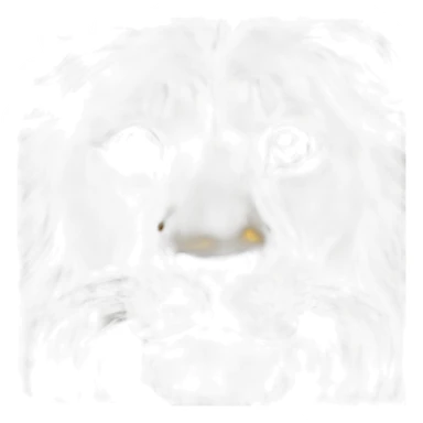 Lion pleading eyes sticker