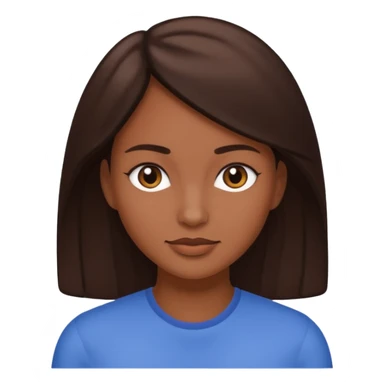 femme blanche brune avec des cheveux lisse (cheveux plus foncé presque noir) sticker