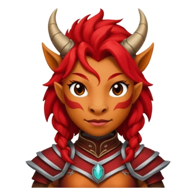 Female red dragonborn  sticker