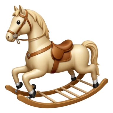 beige Rocking Horse sticker