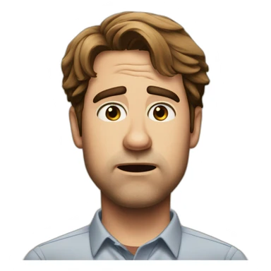 confused Jim Halpert from the Office sticker