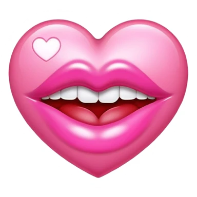 Pink kiss mark  sticker