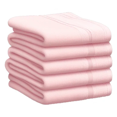Light pink stacked towels sticker