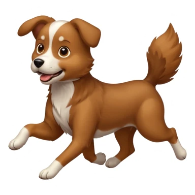 dog running sticker