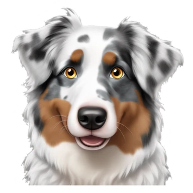Blue eyed blue Merle Australian shepherd  sticker