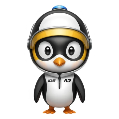penguen yarışçı sticker