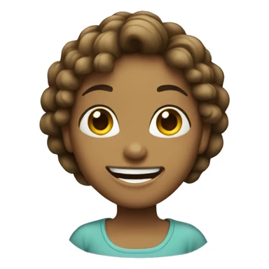 Woman saying hi sticker