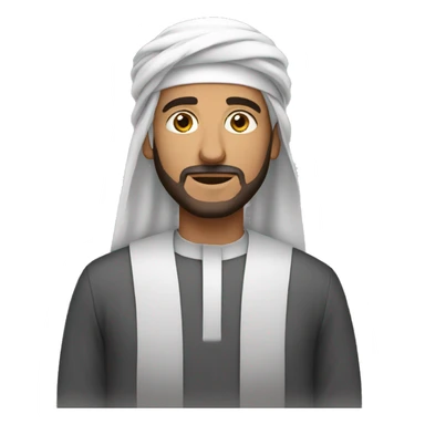 a man arabic with qamis sticker